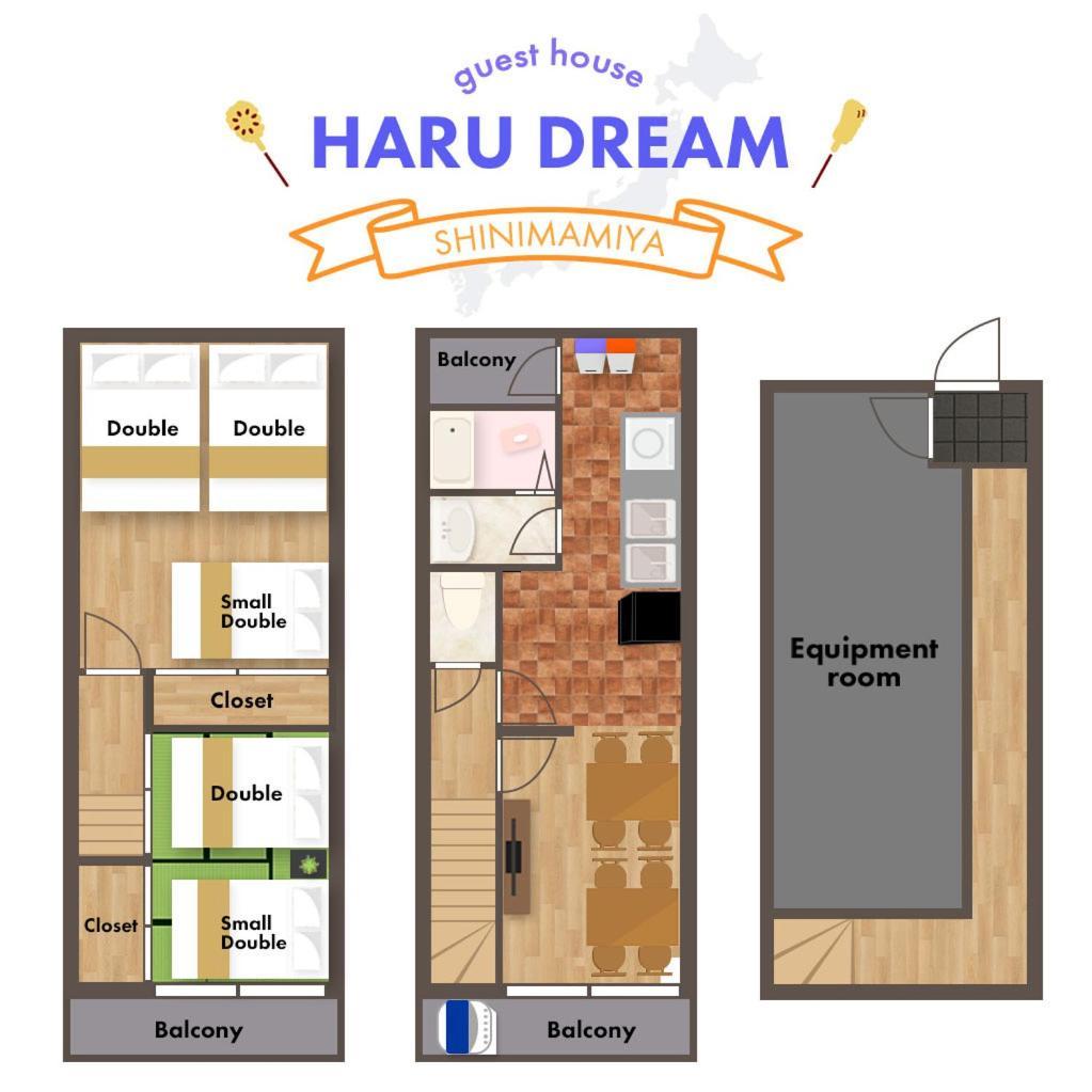 Guest House Haru Dream Shinimamiya Osaka Luaran gambar